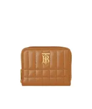 Burberry Logo Plaque Lola Quilted Mini Wallet One size Brown