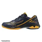 24磅羽球 / MIZUNO美津濃 高階羽球鞋 WAVE CLAW 3 黑橘配色 71GA244311