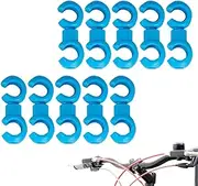 Mountain biike Brake Clips - Mountain biike Brake Cable Clips - 10pcs biicycle Derailleur Cable Clasps Guide - Metal biike C-Clips Clamps, biike Fixed Gear BIK for Shifter Cable, Brake Cable