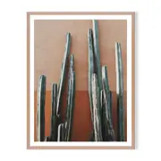 Upright Framed Printed Wall Art - Timber