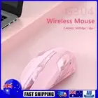1600dpi Wireless Rechargeable Mouse 2.4G 600Mah Game USB Mouse (Pink)