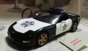 Super Rare Franklin Mint 1 24 1999 Corvette Hardtop Police Edition