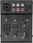 Eacam 5-Channel Compact Audio Mixer Sound Mixing Console USB Audio Interface ...