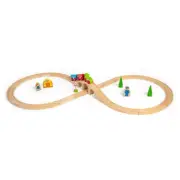BigJigs - Figure Eight - Magnetic Wooden Toy Train Set (BJT012)