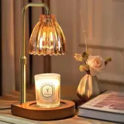 Candle Warmer Lamp With Timer, Dimmer, Adjustable Height for All Size Jar Can...