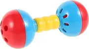 FUTUREORYY Double Headed Hand Rattle for Boy Girl Engaging Musical Plaything with Dual Bell Design for Interactive Parent Play Lightweight Skin Friendly Shaker Rattle