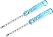 uxcell Mini Slotted Screwdriver, 2.0mm Flat Head 65mm Length for Small Appliances Repair, 2 Pcs