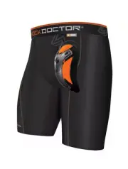 Shock Doctor UltraPro Compression Short with Carbon Flex Cup Boys XL Waist 28-30