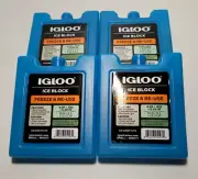 Igloo Max-Cold Small Ice Freeze Block 4 Pack - NEW