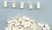 LEGO x 65 White Tile 1 x 2 with Groove NEW 3069b