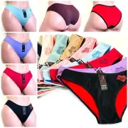 6-12 Women's BIKINI CHEEKY HI-CUT Panties Undies 95% COTTON GIFT PACK 30019 S-XL