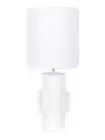 Beacon Lighting Basel 1 Light Table Lamp in White