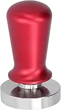 Stainless Steel Gooseneck Coffee Kettle with Lid 500ml Manual Pour Over Pot for Drip Brewing Camping Use (Red)