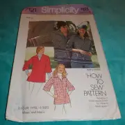 `VINTAGE SIMPLICITY PATTERN 7121 ~ MISSES SHIRT ~ SIZES 12 *UNCUT