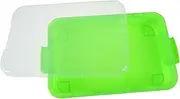 FOYTOKI Stackable Play Tray: Empty Sensory Bin Storage Container Portable Plastic Storage Bins Stackable Play Tray for Toys Arts Crafts and Sand Light Green