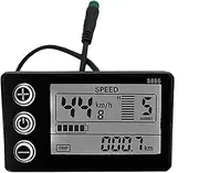Fahgaer LCD-S866 Electric Bike LCD Display Meter 24V 36V 48V E-Bike Control Panel with Waterproof Plug Ebike Modification