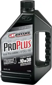 Maxima Maxum4 ProPlus 4-Stroke Motorcycle Motor Oil Synthetic 10W30 1G 30-019128