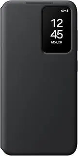 [Samsung] Galaxy S24 S-View Wallet Phone Case, Protective Cover with Smart Small Screen View, Finger Tap Control, Slim Design, Card Holder Pocket, US Version, EF-ZS921CBEGUS, Black