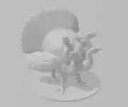Turkey Hydra - DND - Pathfinder - Dungeons & Dragons - RPG - Tabletop - mz4250-