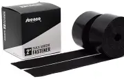 2 Inch Hook and Loop Strips with Adhesive - 5 Yards - Heavy Duty Tape - Black St