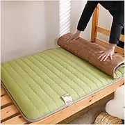 Japanese Futon,Foldable Rattan Mat,Guest Mattress for Floor,Queen/King Size Futon,Sleeping Bed,Portable Meditation Yoga Zen,Travel Camping,Thai Mat(B,90x190cm)