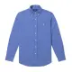 【RALPH LAUREN】RL POLO 經典刺繡小馬長袖襯衫 上衣-藍色(CLASSIC FIT / 平輸品)