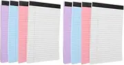 HAPINARY A5 Pocket Notepad Set 8 Pieces Ruled Paper Pad Memo Pad Notebooks Plan Notepads Office Supplies for School Office
