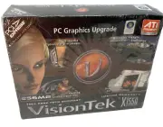 ATI Radeon VisionTek X1550 Graphics Card 256MB Sealed NEW in Box - NOS 2006