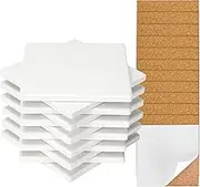 Colovis 12 Pack Ceramic Tile for Crafts Coasters, 4 Inches Square Unglazed Blank Ceramic Costers with Cork Backing Pads for Acrylic Poring, DIY Make Own Coasters, Painting Projects, Decoupage