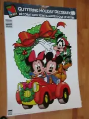 Mickey Unlimited Glitter Christmas Wreath with Friends Paper Magic New