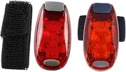 Kisangel LED Safety Cycling Lights Multifunctional Flashing Warning Lamp for Helmet Backpack Running Bright LEDs for Enhanced Visibility Conditions