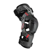 Supertech RK-10 Plasma Knee Brace Set Black Red