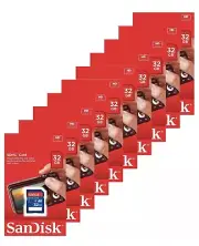SanDisk 32GB SDHC Class 4 SD Flash Memory Card Camera SDSDB-032G-B35( 10 Pack)