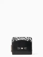 meow cat small zip around wallet