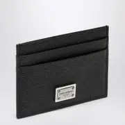 [Dolce & Gabbana] Black Card Holder With Logo Plaque One size Black