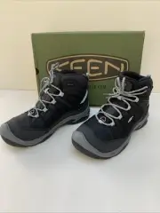 Keen Circadia Hiking Boots Womens 8.5 Mid Waterproof Leather Grey/Cloud Blue
