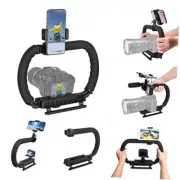 3-Shoe DSLR/Mirrorless/Action Camera Camcorder Phone Stabilizer 2-Hand-Hold