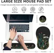 Gaming Mouse Pad (35.4x15.7 in) Ergonomic Mouse Pad with Wrist Re 4in1 Extended