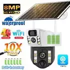 8MP Solar Cameras 4K HD IP CCTV Cameras Wireless Smart Home Security Protection