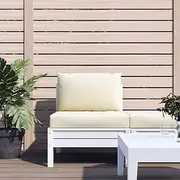 Pallet Cushions Patio Furniture, Cream White Seat Pillows Set, Outdoor Chair Cushion, Waterproof Replacement for Bench, Sofa - 2 pcs