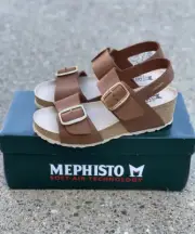 Mephisto Violett Sandal Women's Size 9 Chestnut Platform Wedge Heel
