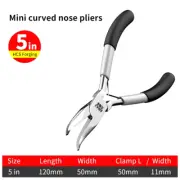 Mini Pliers Diagonal Pliers round Bent Needle Nose Cutter Handcraft Beading Insu
