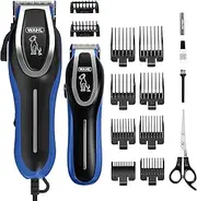 Wahl Complete Groom Dog Clipper & Trimmer Kit, Clippers for Dogs, Full Coat Grooming, Low Noise Corded Pet Clippers, Pet Trimmers, Groom Pets at Home