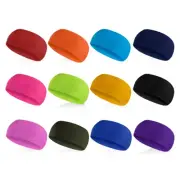 Elastic Sweatband Wide Hairband Sport Sweat Headbands for Men Women Yoga Running