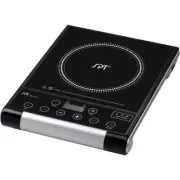 SPT Hot Plate Portable Glass Ceramic Radiant Cooktop Digital 8-Settings Timer