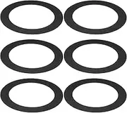 uxcell Goof Rings for 4" Inch Recessed Can Lighting Down Light, 6 Pcs Metal Goof Trim Rings Cover, Outer Diameter 6.7-inch, Inner Diameter 4.25-inch, Matte Finish Black，Flush Mount