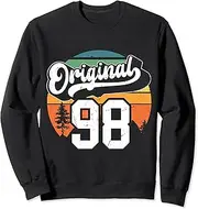 [X.Style] Original 1998 Vintage 25th Birthday Retro for Men Women Sweatshirt ds1675 Sweatshirt (S) Black