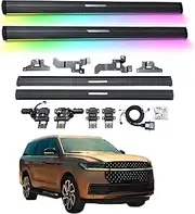 BJOHQ Electric Running Boards Compatible for Lincoln Aviator 2025, SUV, Off-Road & Pickup Trucks - Retractable Truck Steps & Nerf Bars