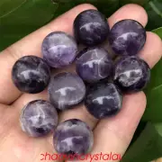 10pcs Natural dreamy amethyst mini ball quartz crystal 16mm sphere gem healing