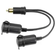 Narva 81041BL Heavy-Duty Adaptor (Merit Plug to Twin Accessory Sockets)